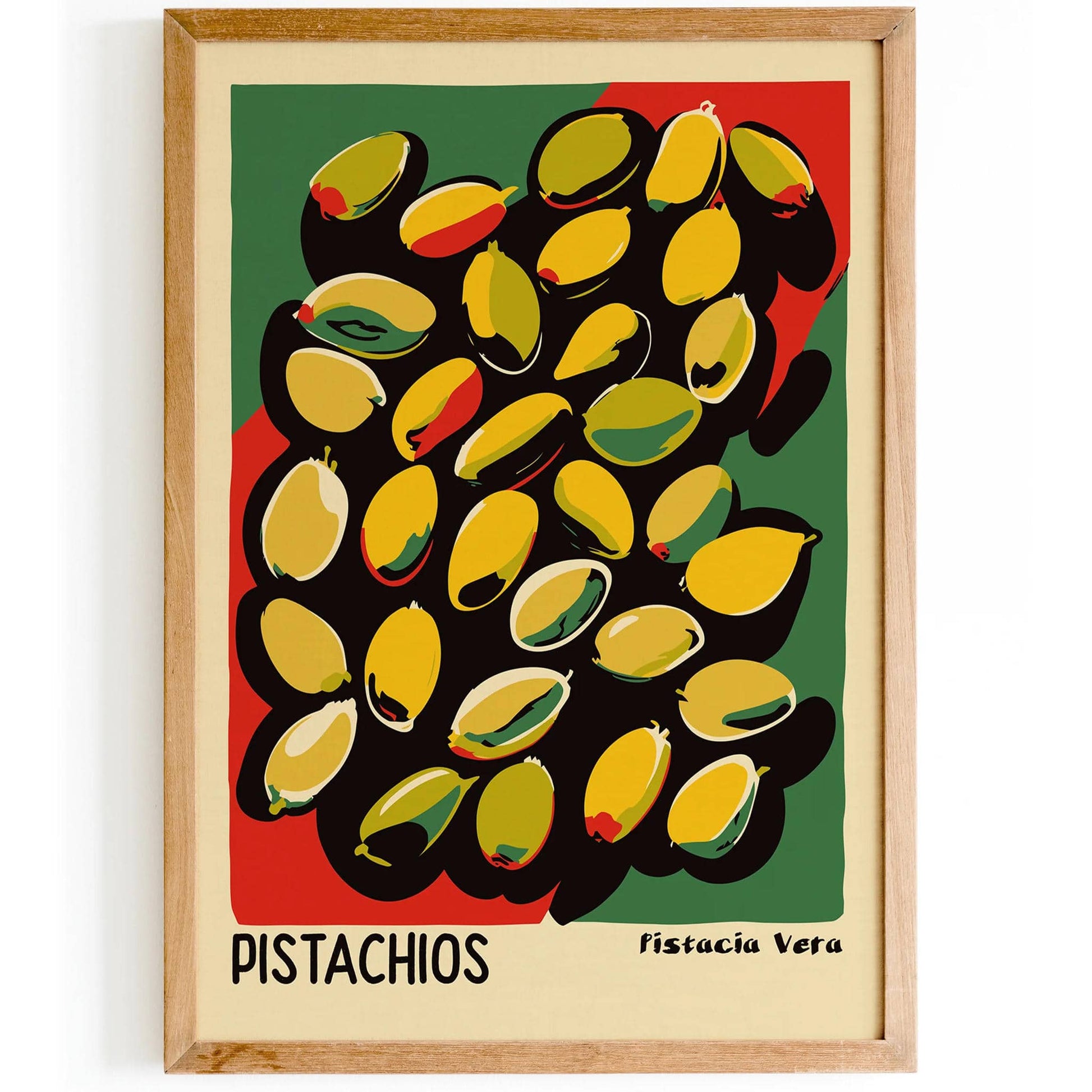 Pistachios Retro Wall Art Poster - HypeSheriff