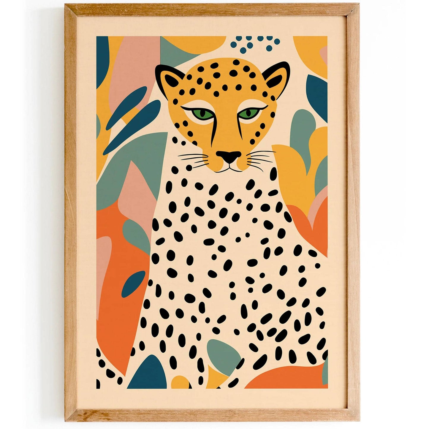 Vintage Cheetah Portrait Wall Art - HypeSheriff