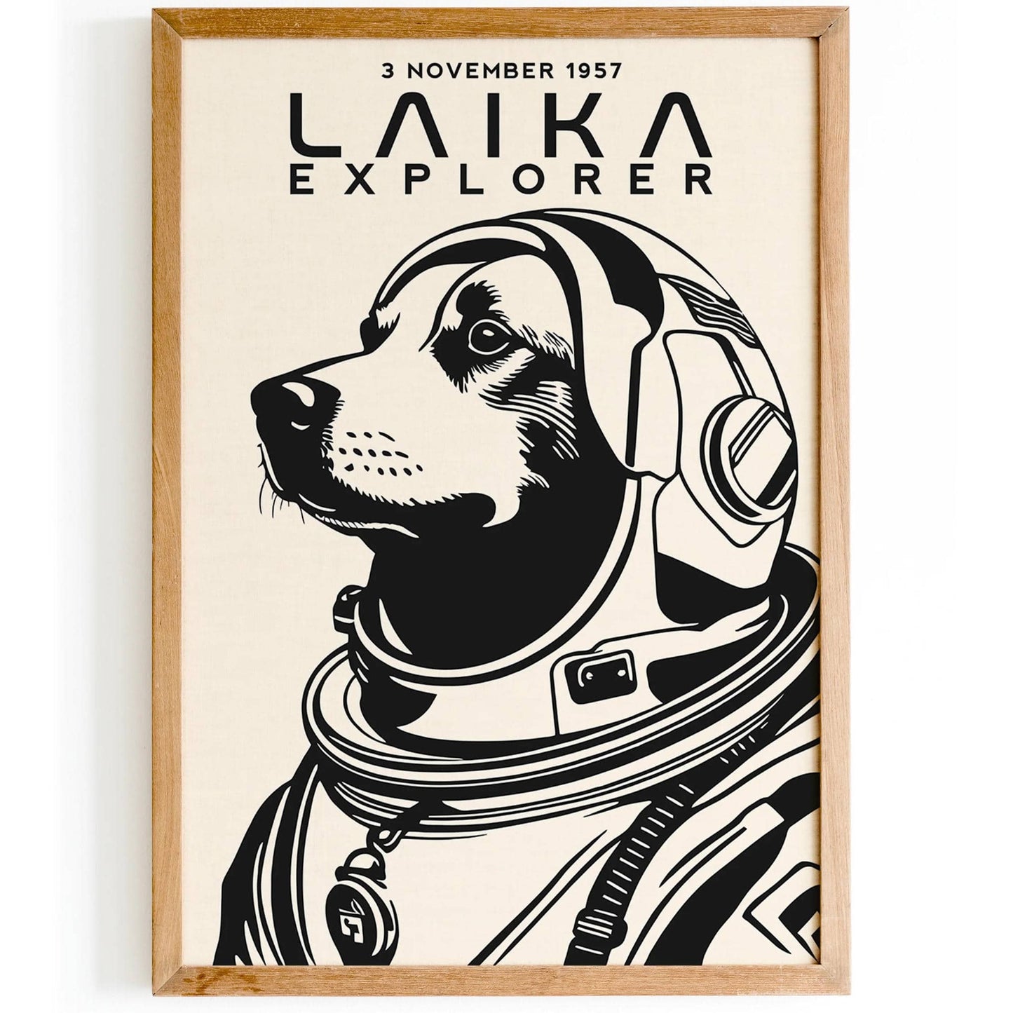 Laika Space Dog Poster - HypeSheriff