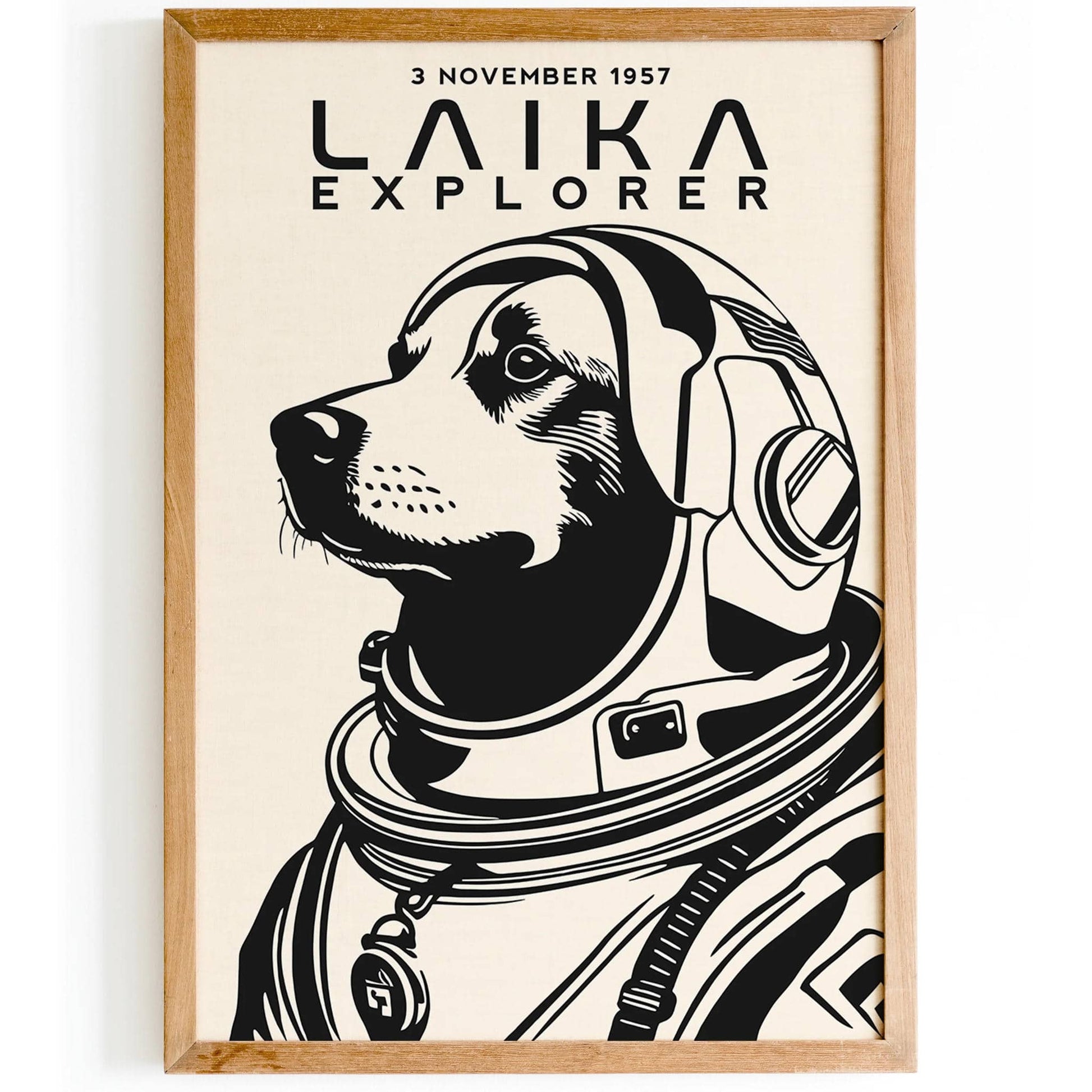 Laika Space Dog Poster - HypeSheriff