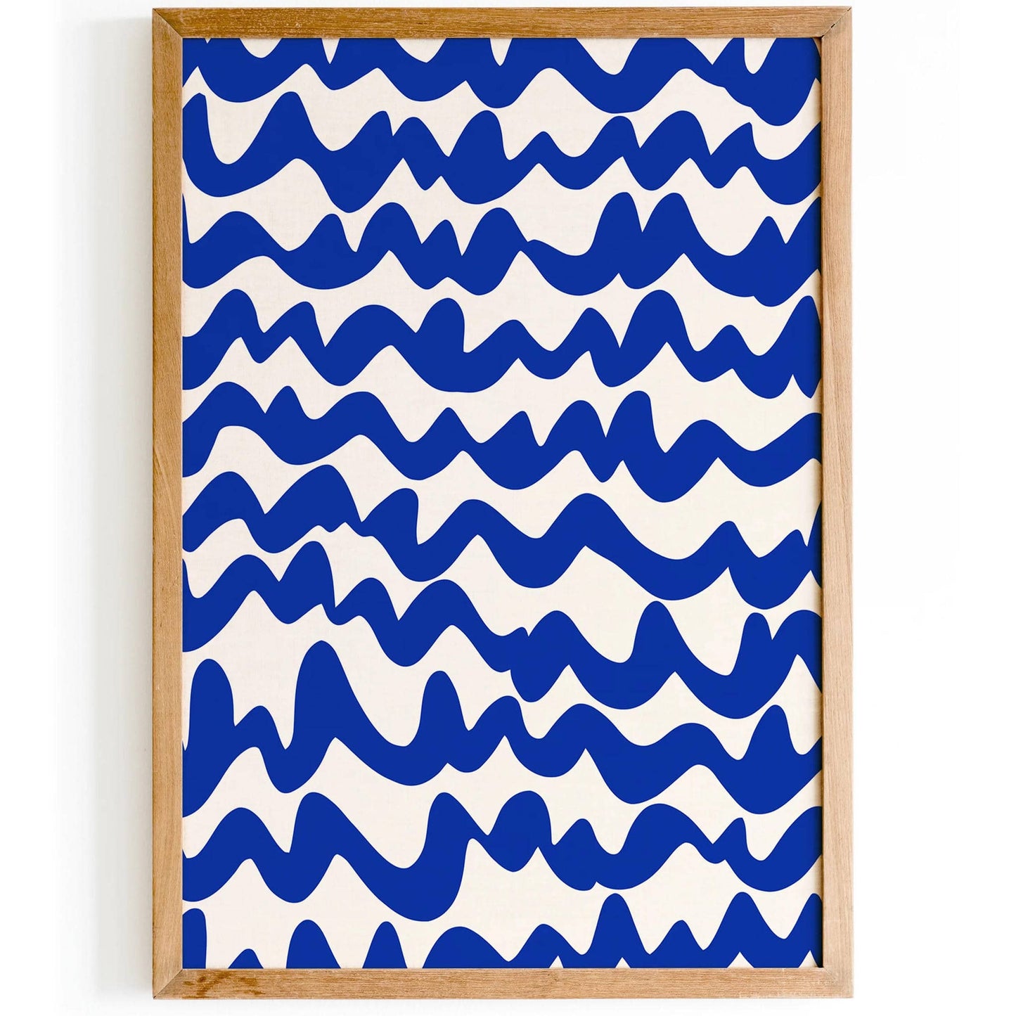 Blue Indigo La Mer Abstract Poster - HypeSheriff