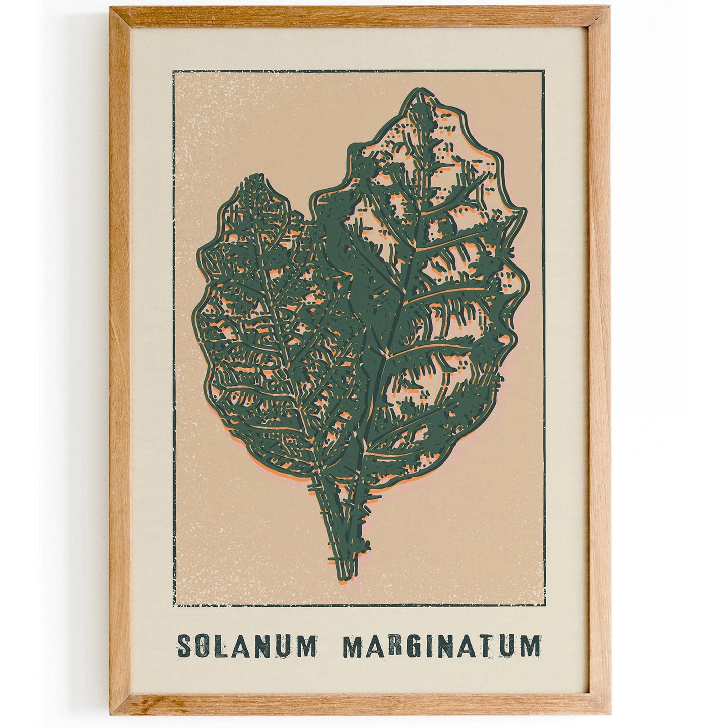 Solanum Marginatum Retro Floral Print - HypeSheriff