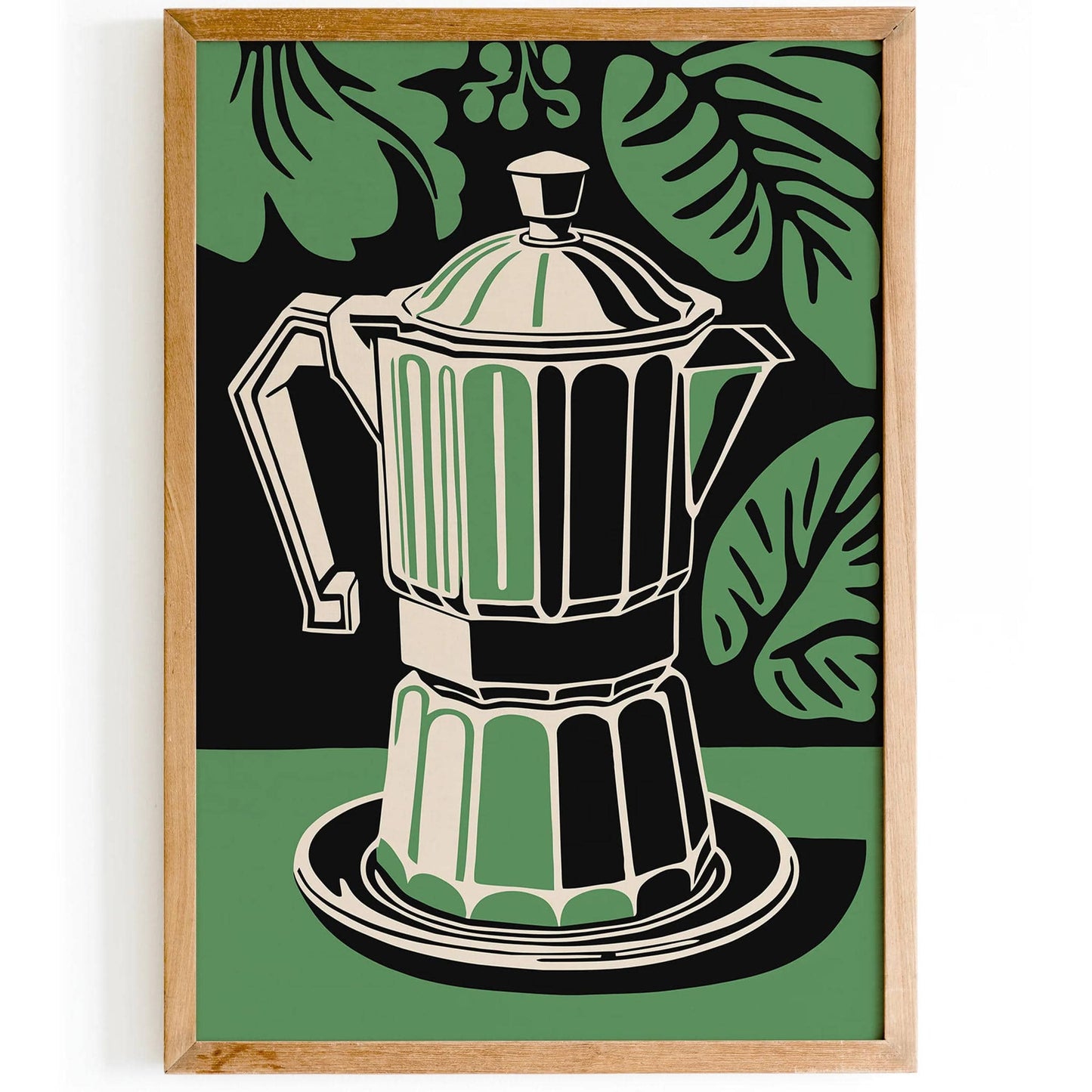 Moka Pot Retro Kitchen Poster
