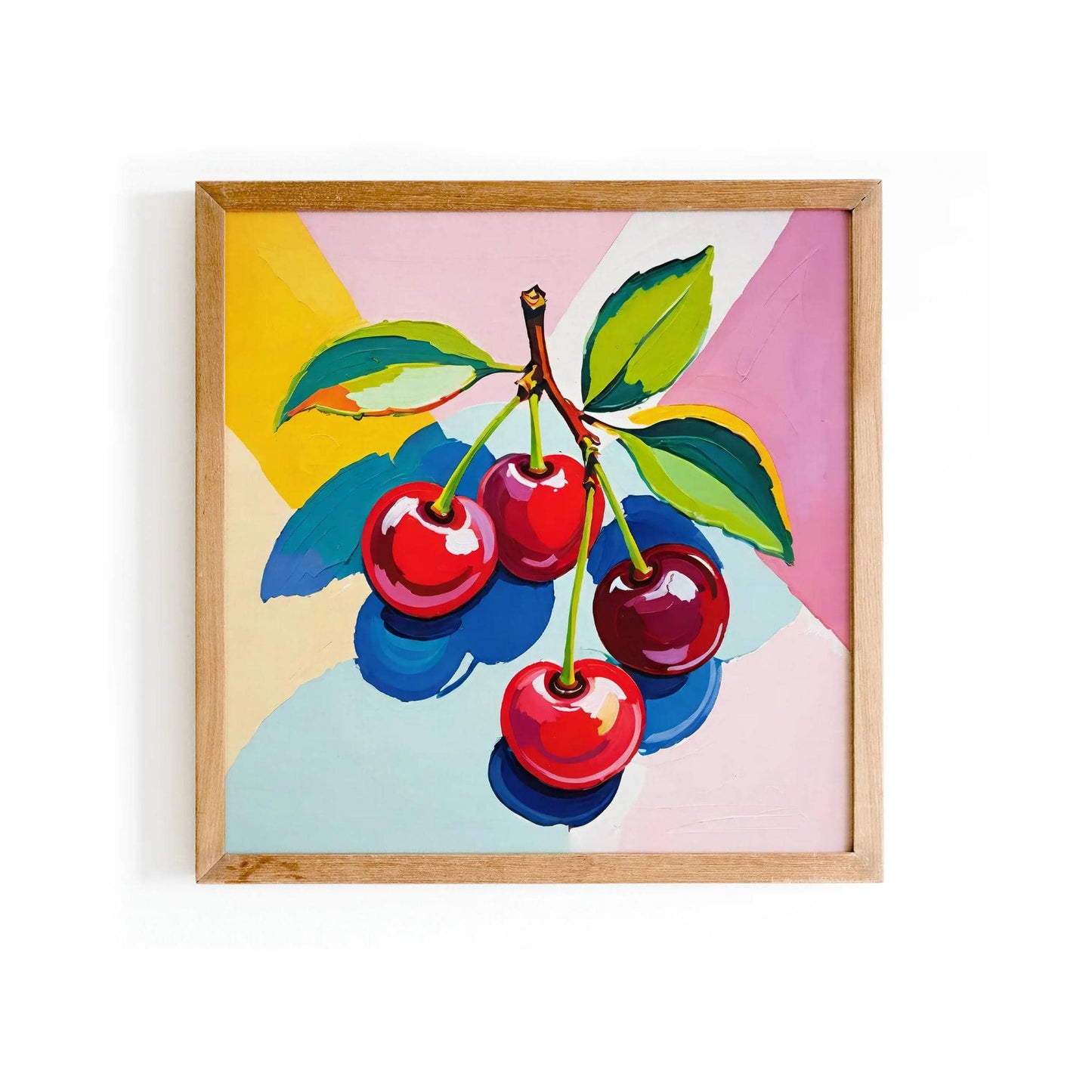 Colorful Cheery Square Art Print