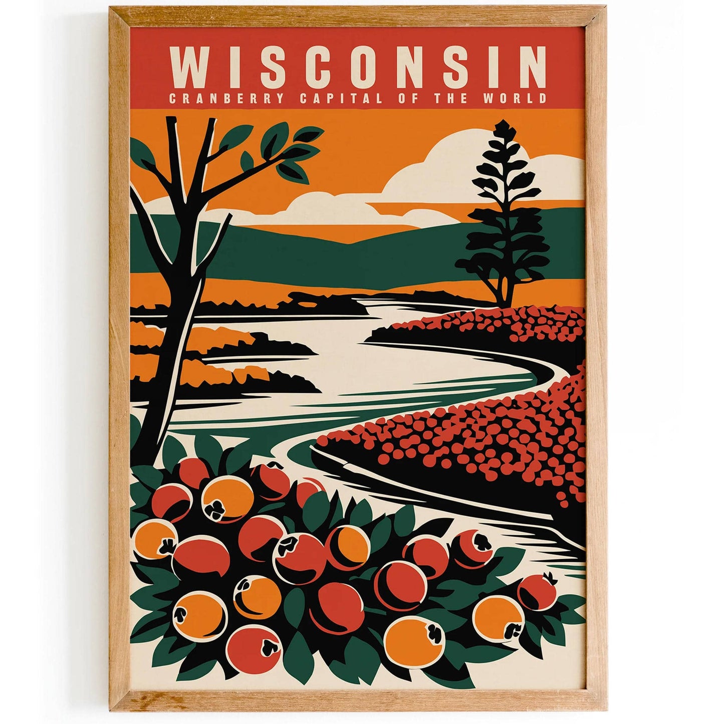 Wisconsin Cranberry Capital of the World Poster - HypeSheriff