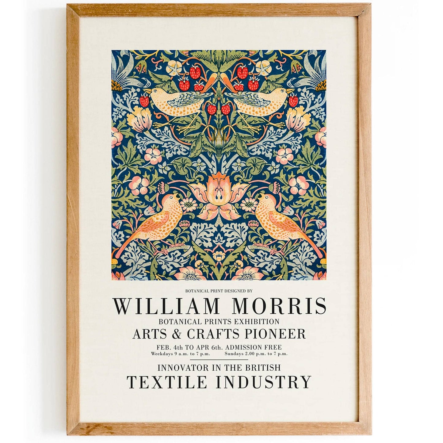William Morris Vintage Exhibition Poster - HypeSheriff