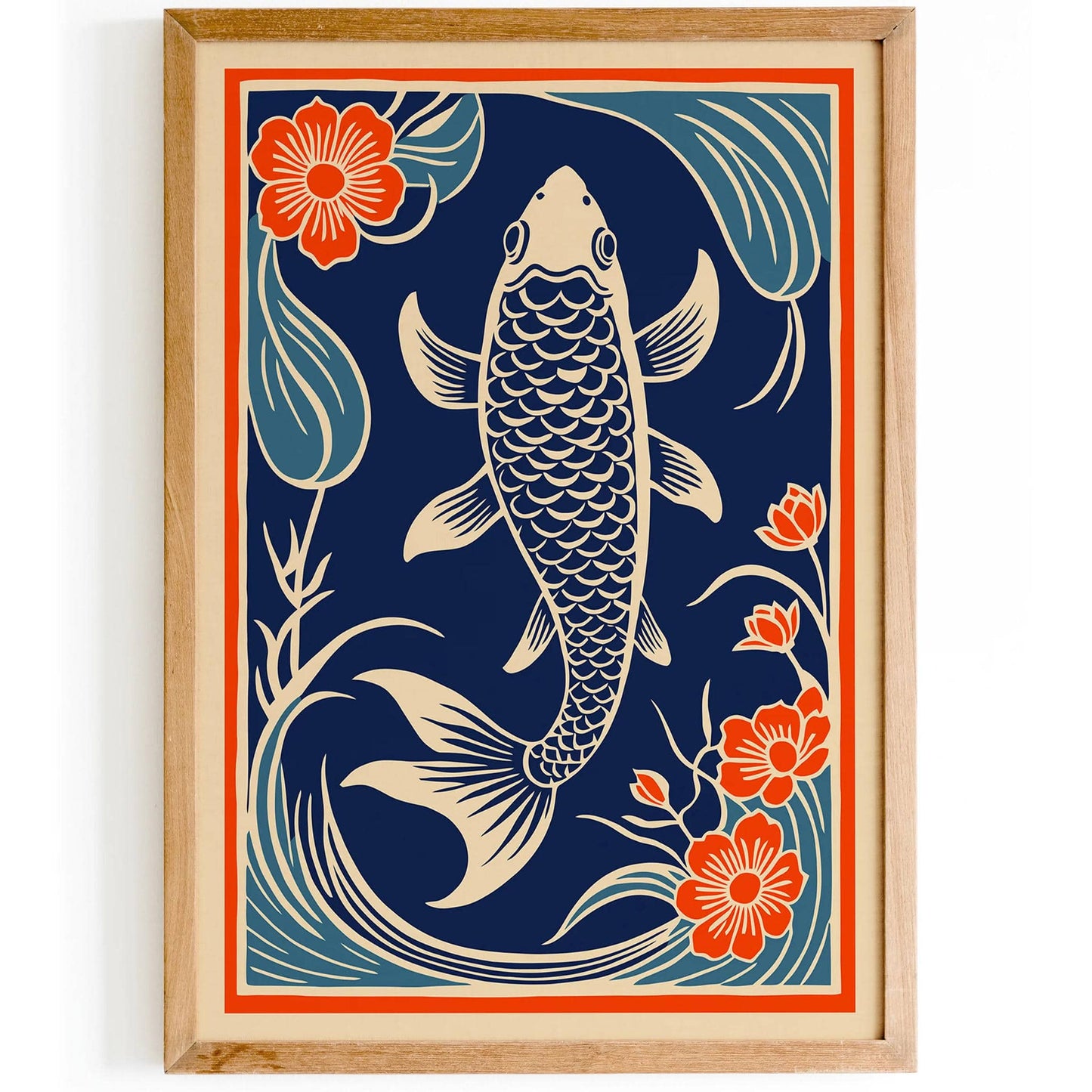 Japanese Style Koi Fish Kitchen Wall Decor - HypeSheriff