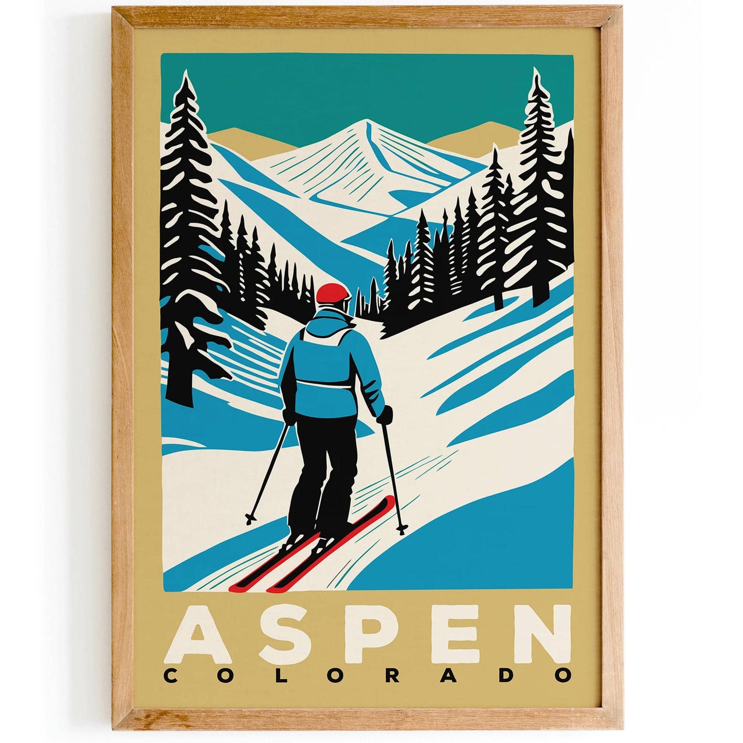 Aspen Colorado - Aesthetic Travel Poster