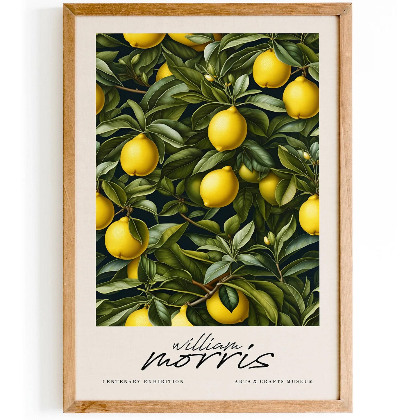 William Morris Lemons Kitchen Wall Art - HypeSheriff