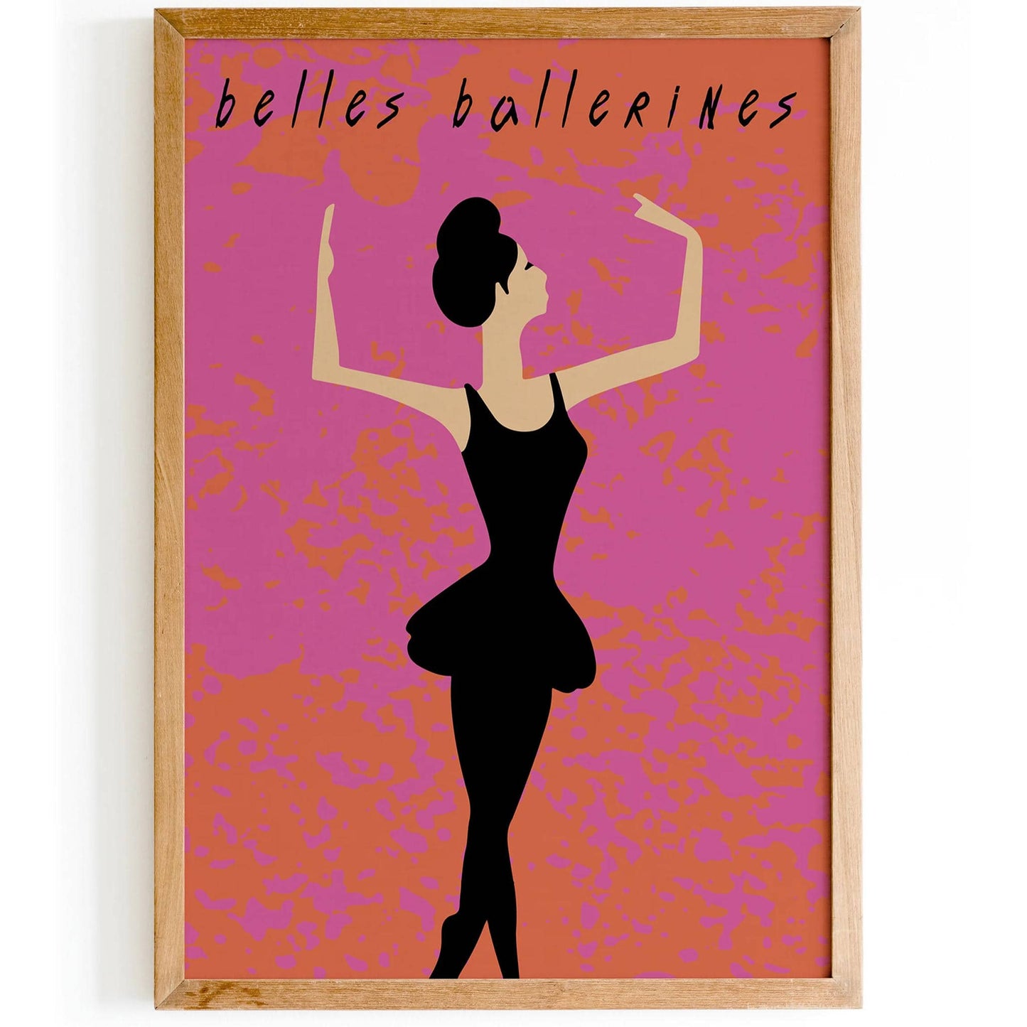 French Ballerina Minimal Poster - HypeSheriff