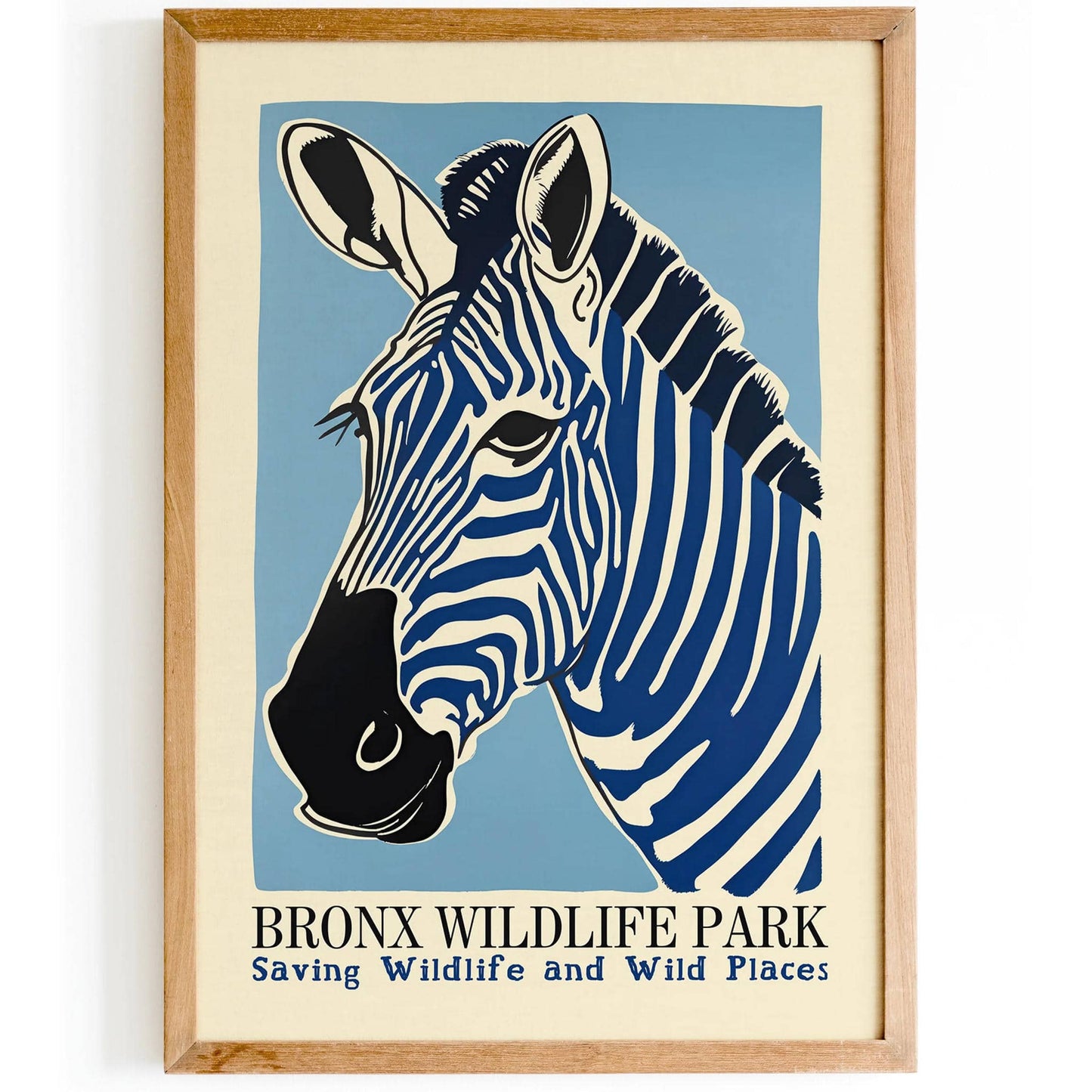 Bronx Zoo Vintage Zebra Poster - HypeSheriff