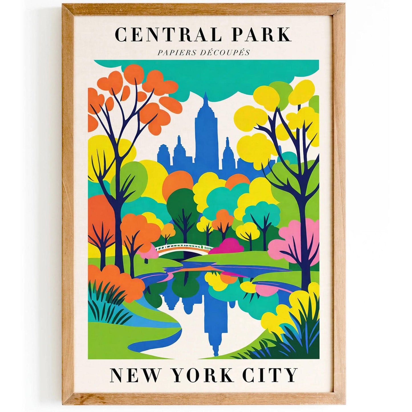 Central Park NYC Papiers Decoupes Poster - HypeSheriff