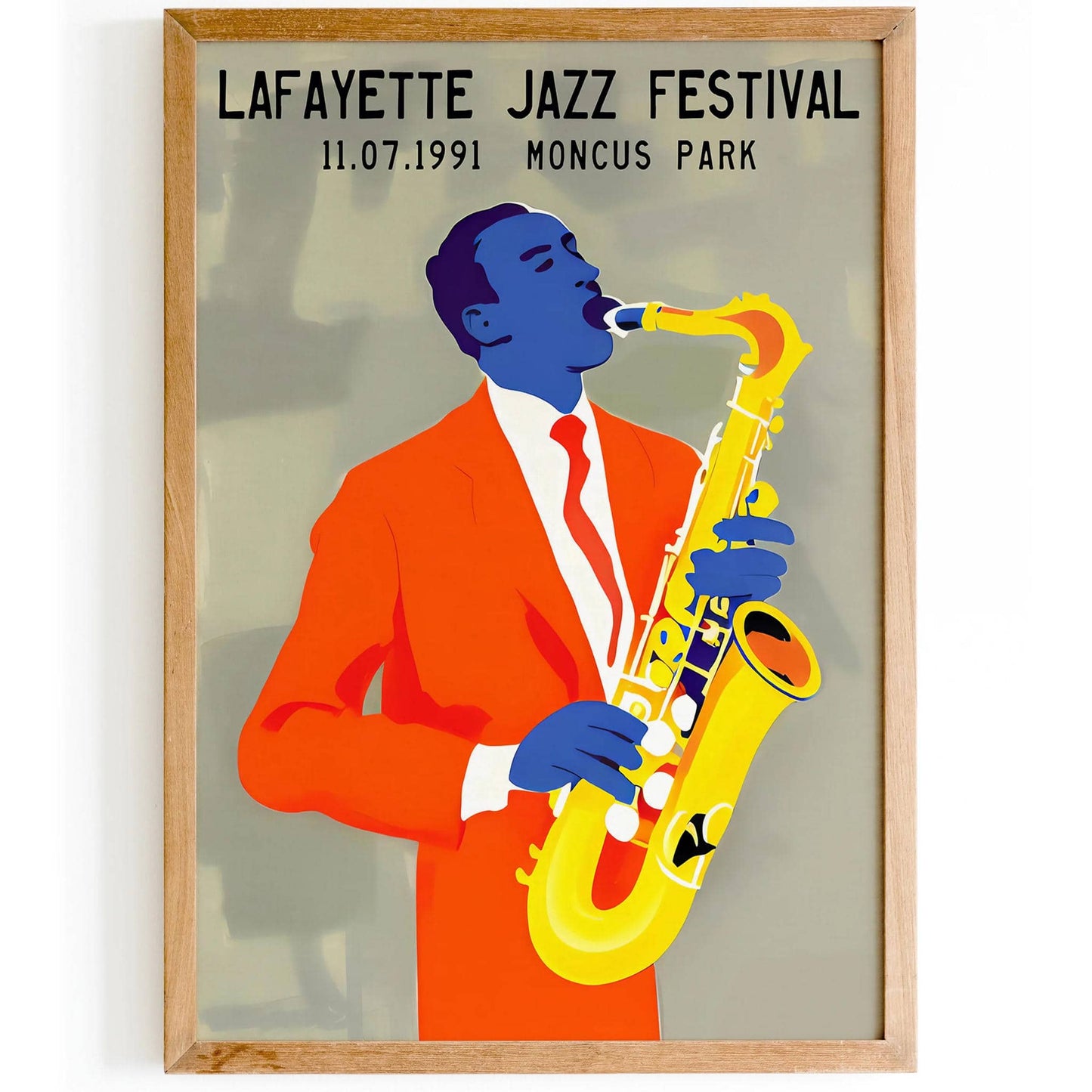 1991 Lafayette Jazz Festival Poster - HypeSheriff
