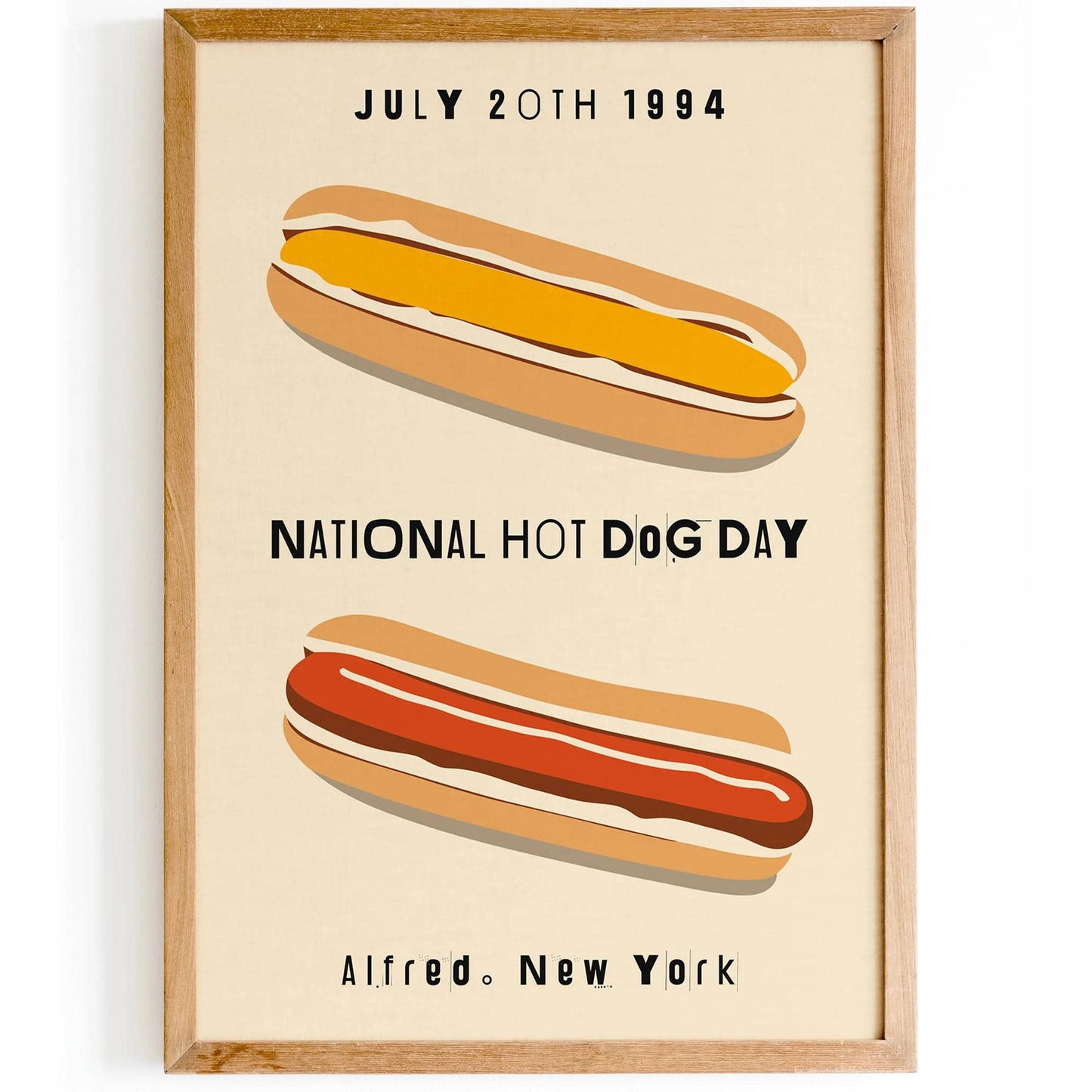 National Hot-Dog Day Poster - HypeSheriff