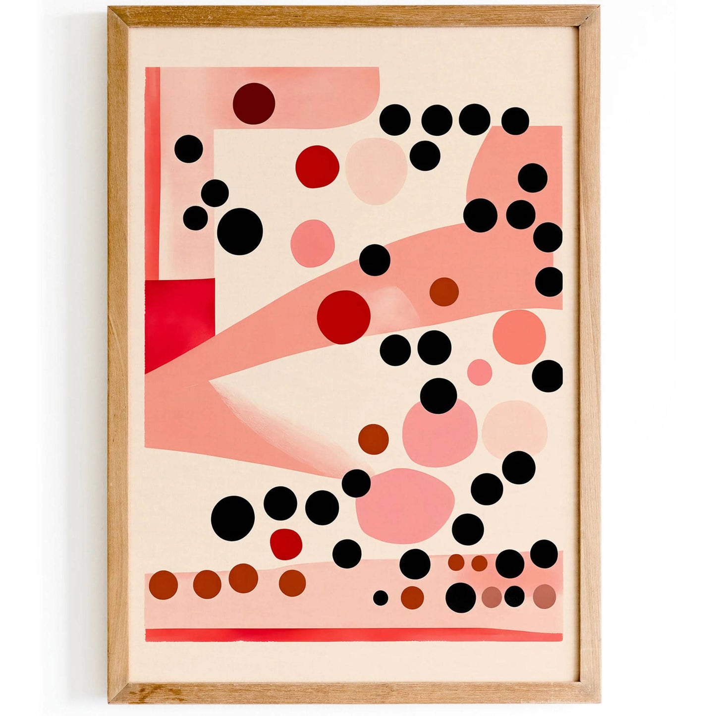 MCM Pink Shades Dots Pattern Art Print - HypeSheriff