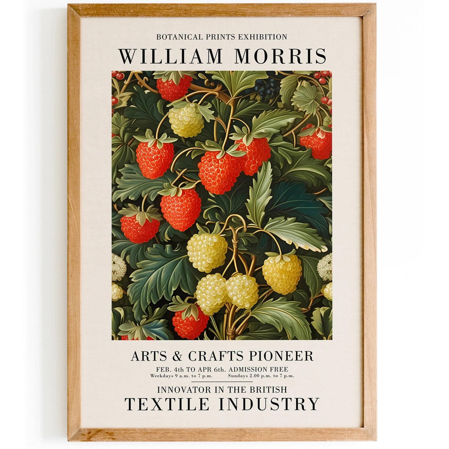 Botanical Wall Art Inspired by William Morris - HypeSheriff