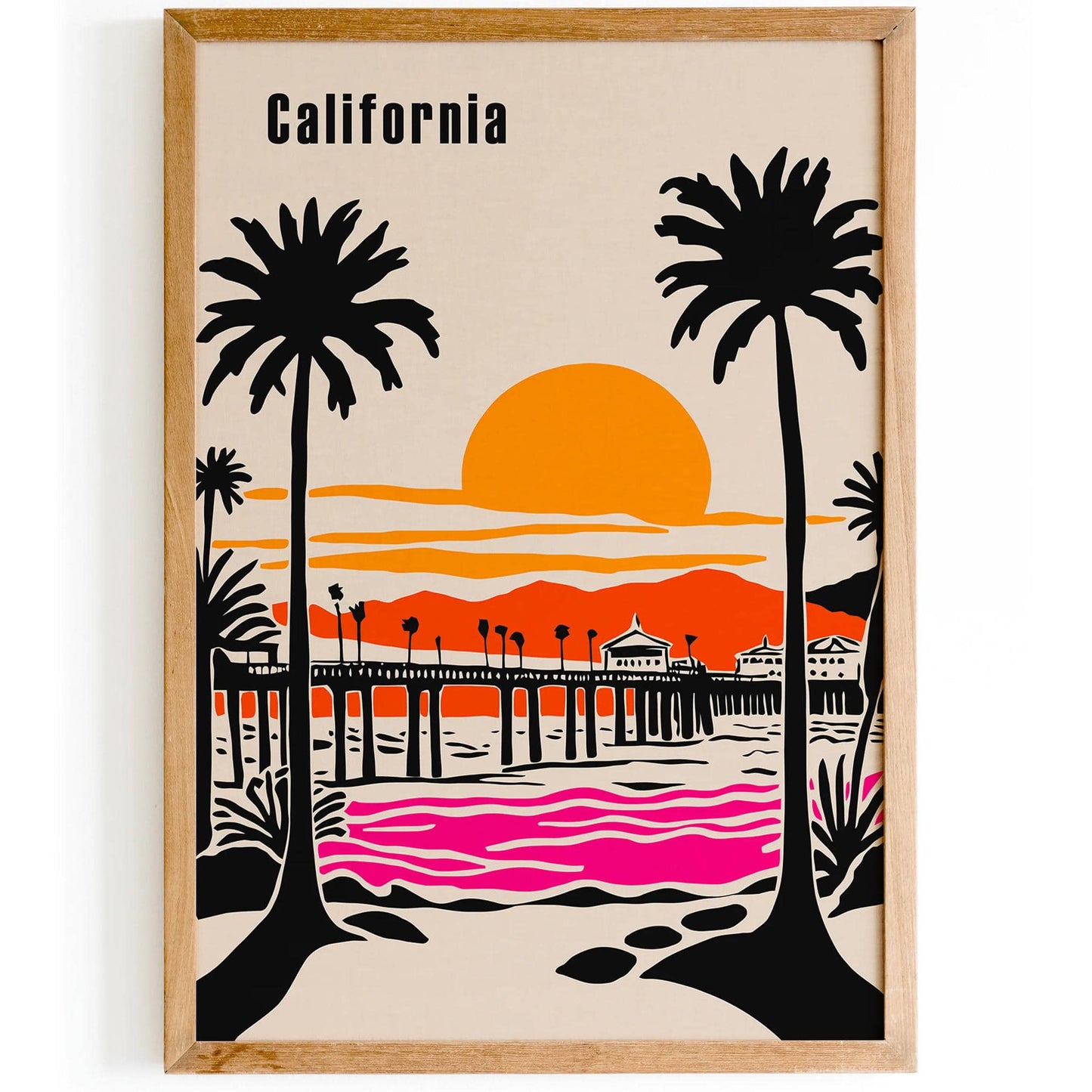 Caifornia Landscape Travel Art Print - HypeSheriff