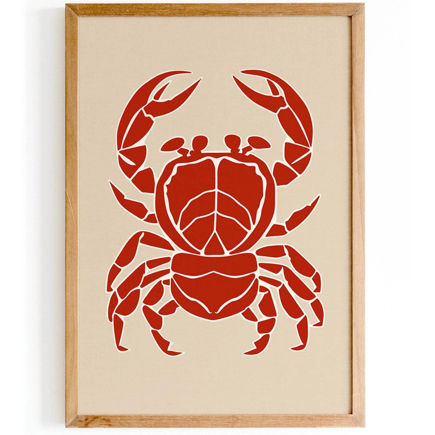 Retro Crab Seafood Poster - HypeSheriff
