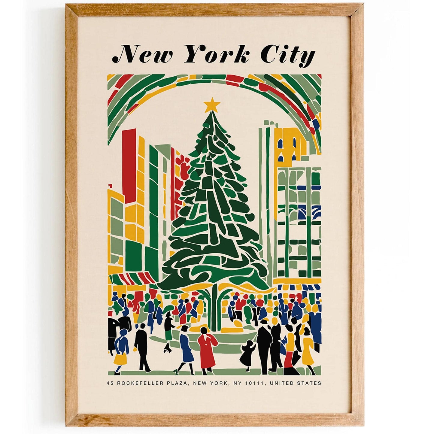 New York Christmas Poster - HypeSheriff