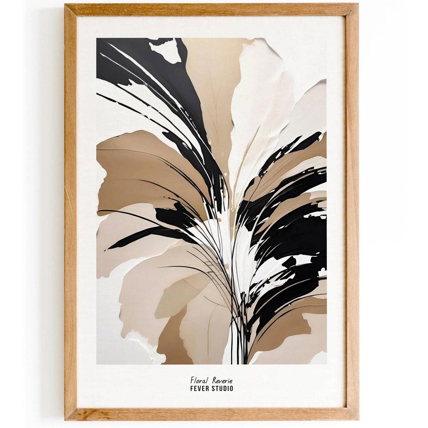 Floral Reverie Neutral Beige Poster - HypeSheriff