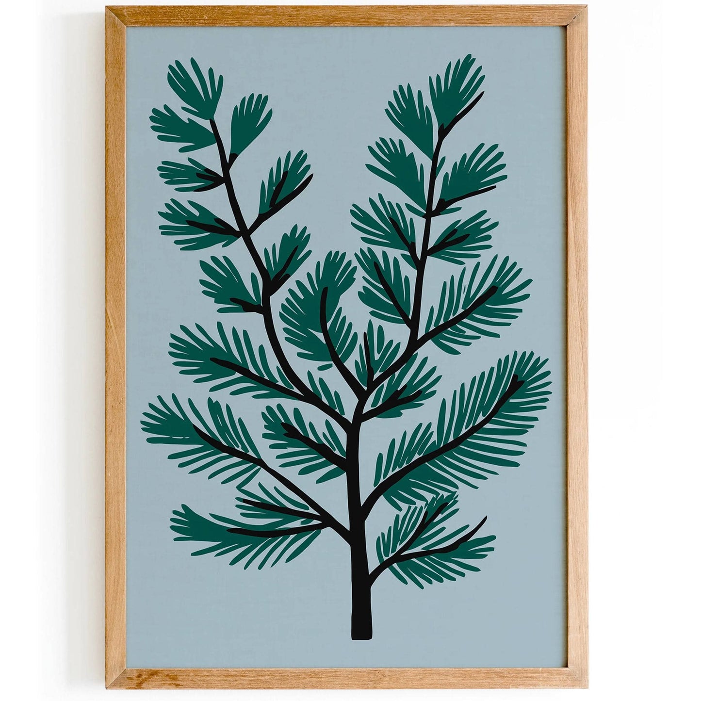 Christmas Tree Branch Art Print - HypeSheriff