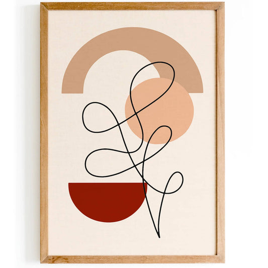 Minimalist Abstract Art Print – Modern Wall Decor Poster