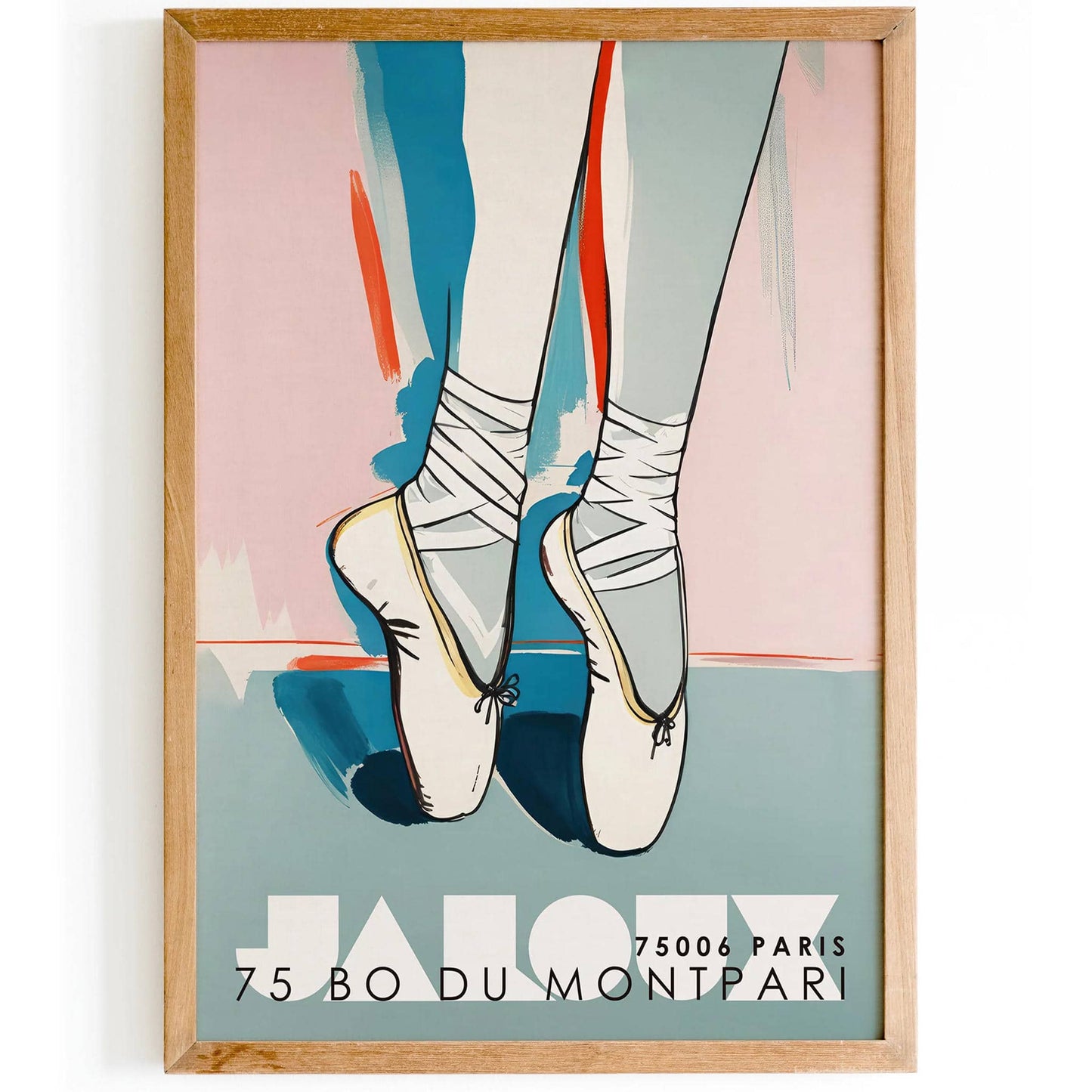 French Ballerina Shoes Wall Art Poster - HypeSheriff