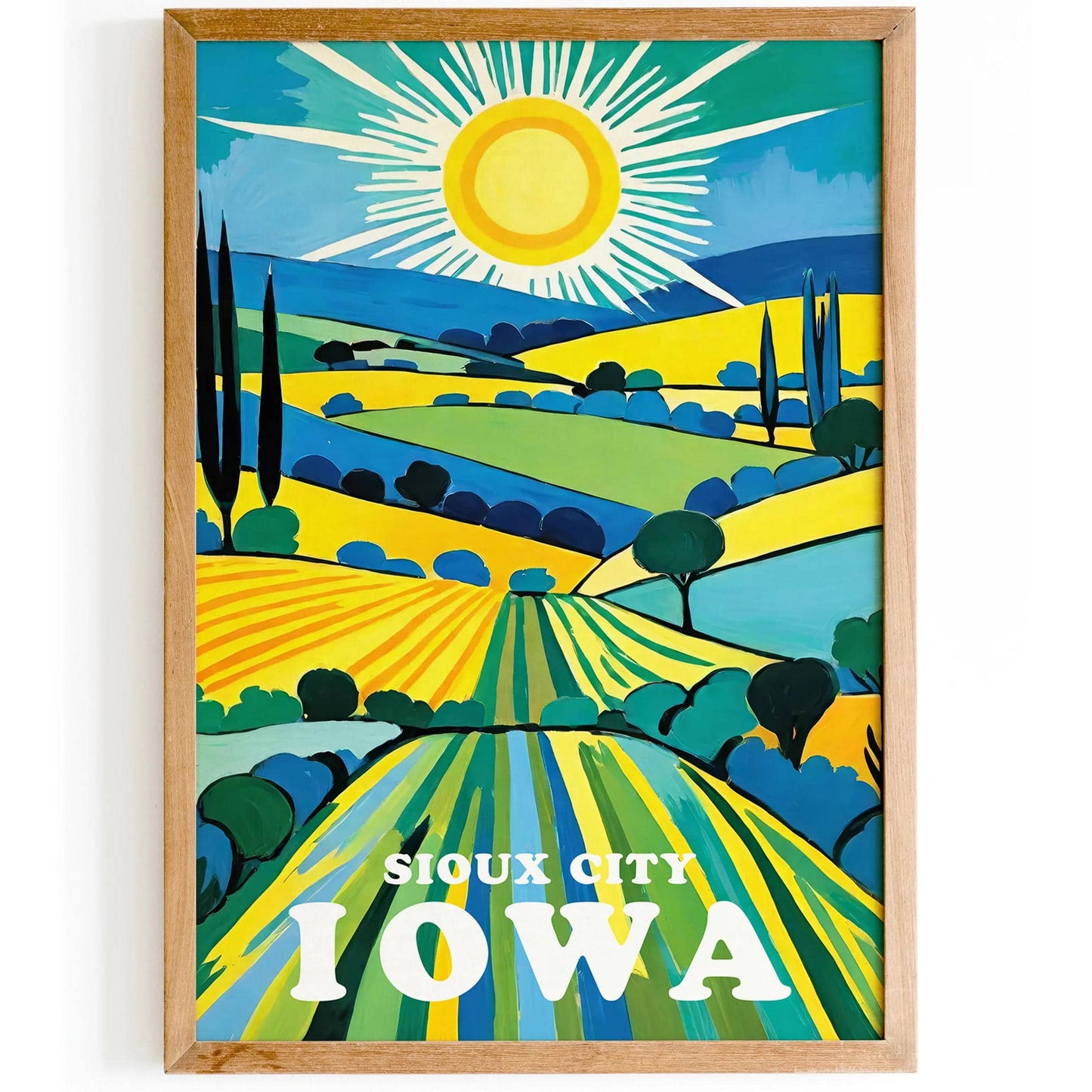 Sioux City Iowa Travel Art Print - HypeSheriff