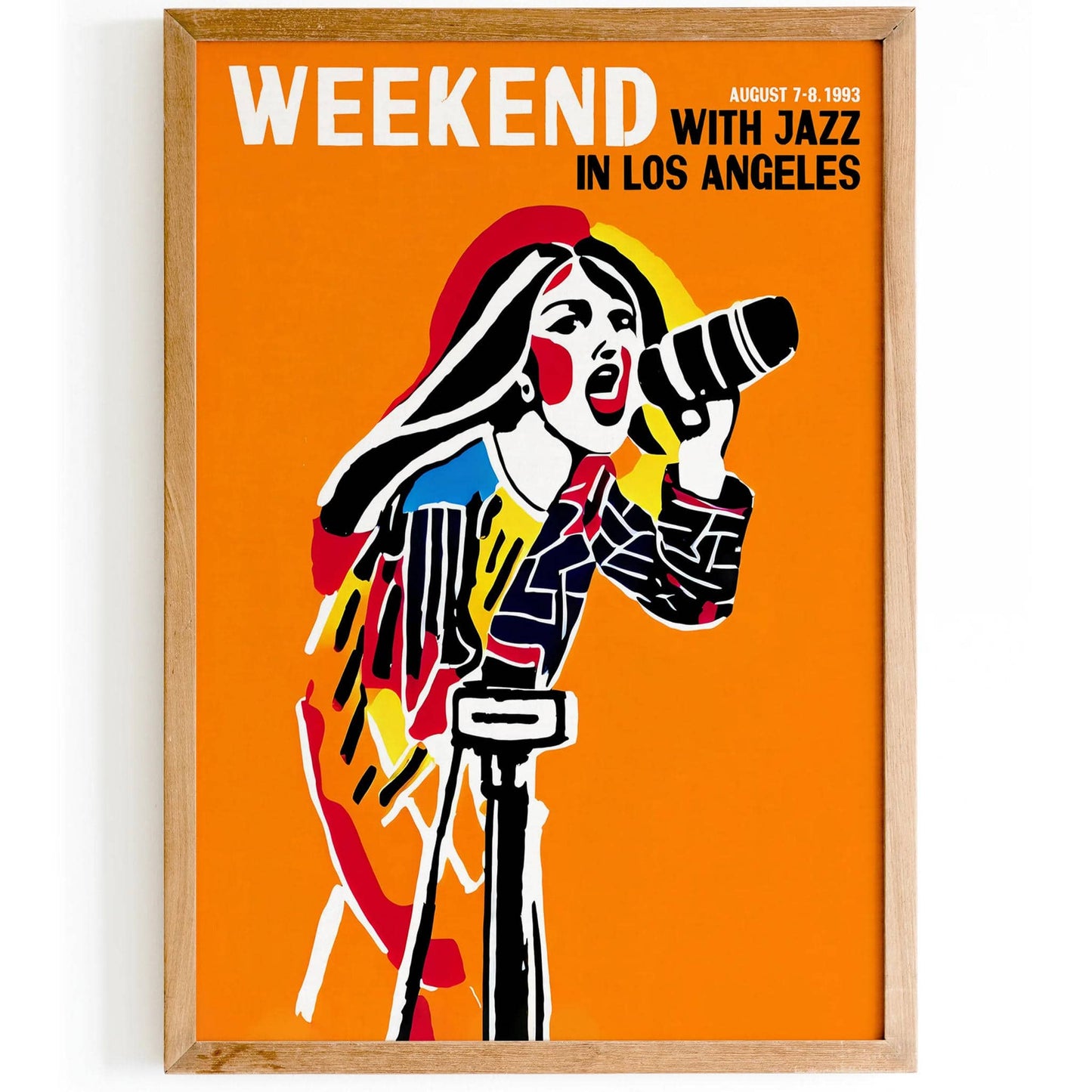 Los Angeles Jazz Festival - Vintage Orange Poster - HypeSheriff