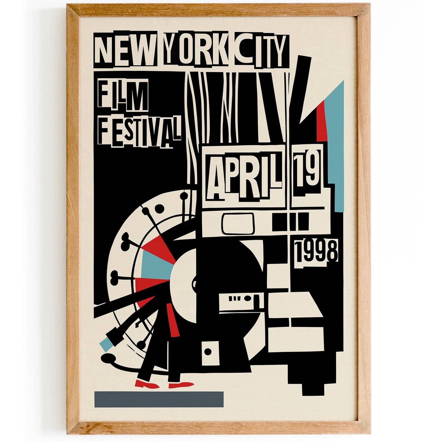NYC Film Festival 1998 Retro Poster - HypeSheriff