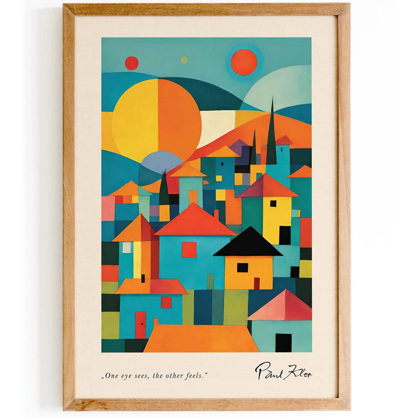Colorful Houses II Paul Klee Poster - HypeSheriff