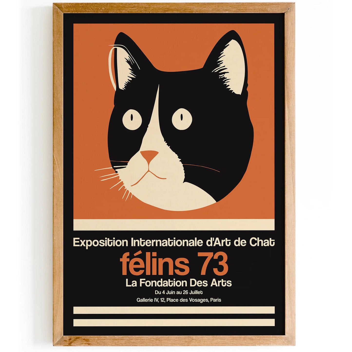 French Cat Exhibition Vintage Poster - HypeSheriff