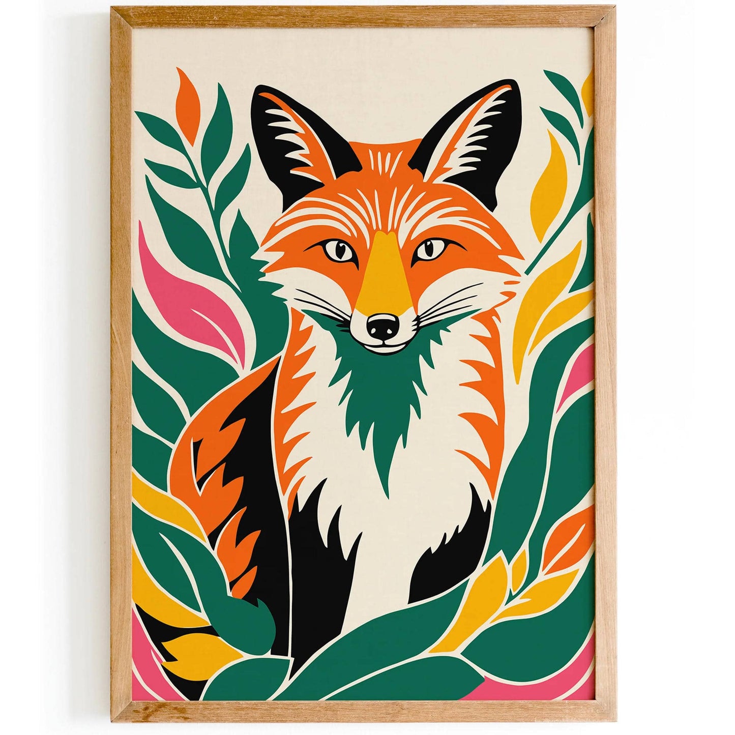 Cute Fox Kids Room Decor Art Print - HypeSheriff
