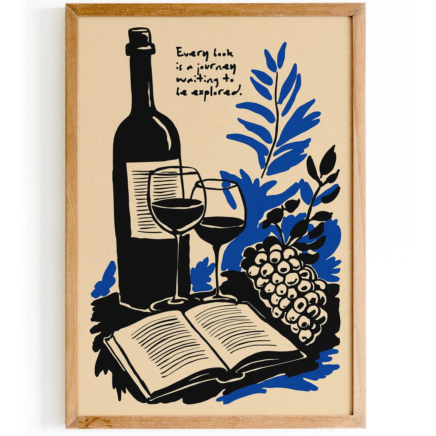 Every Book is a Journey Quote Print – Literary Wall Art