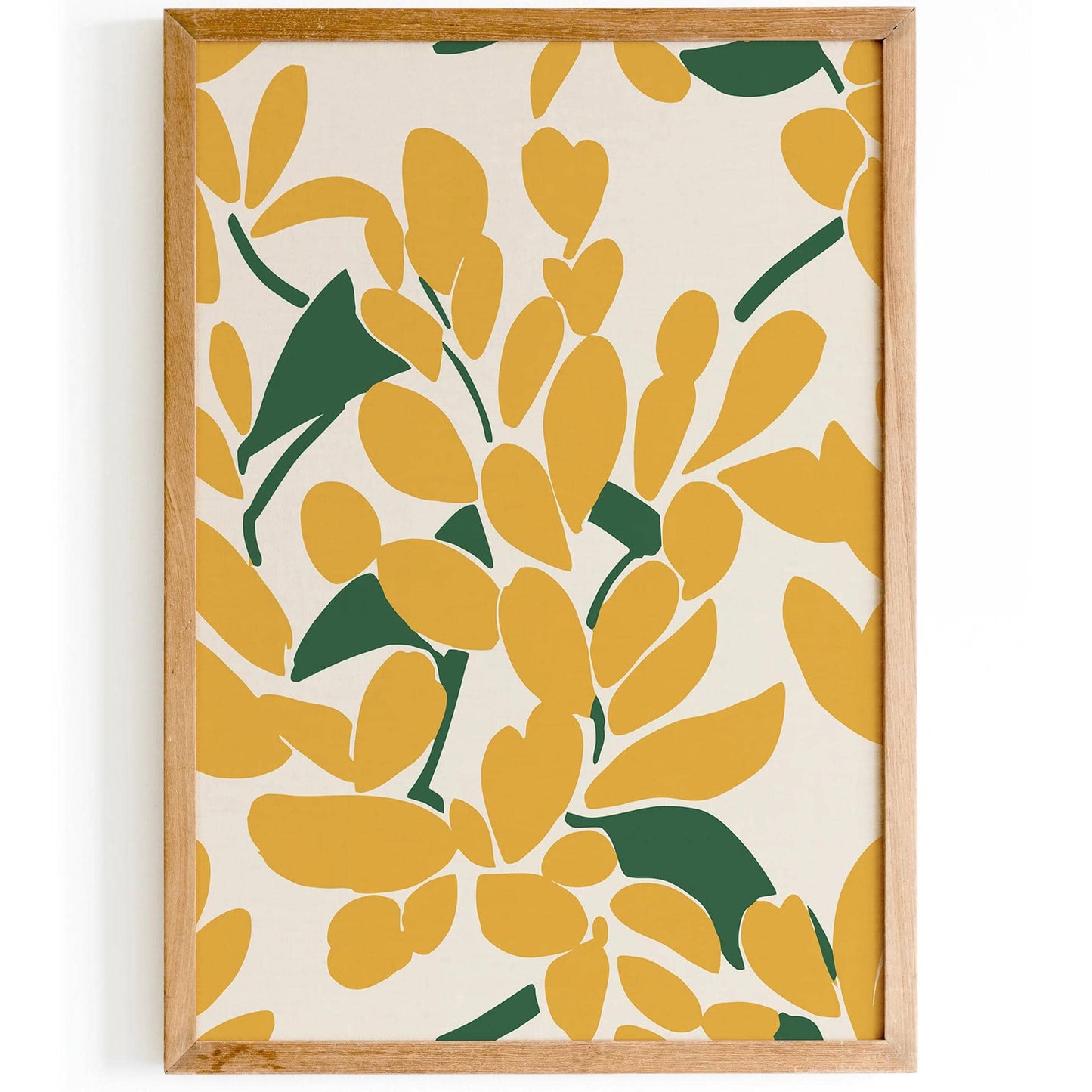 Spring Yellow Floral Art Print - HypeSheriff