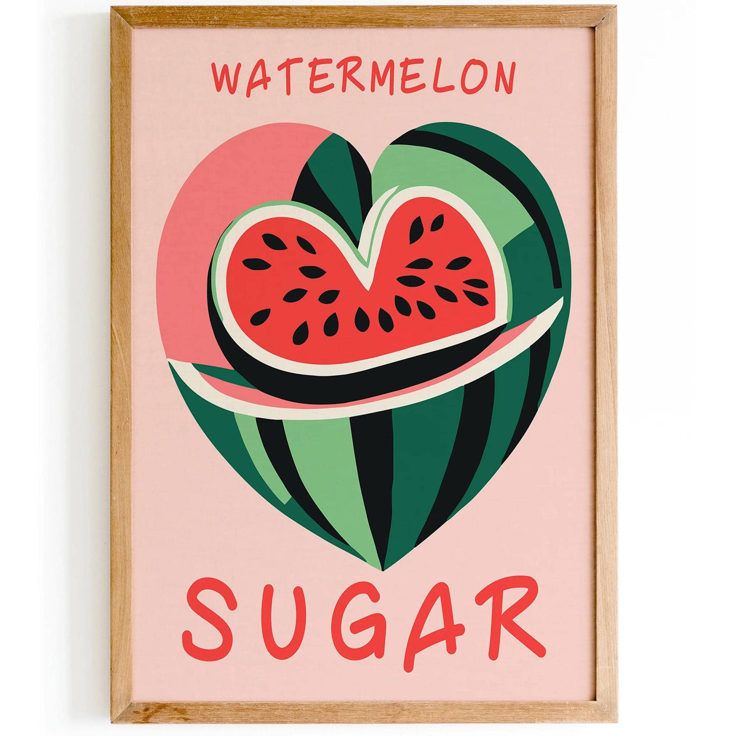 Watermelon Sugar Pink Art Print - HypeSheriff