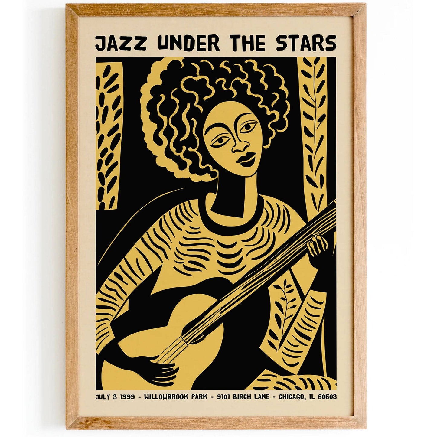 Jazz Under The Stars Chicago Poster - HypeSheriff