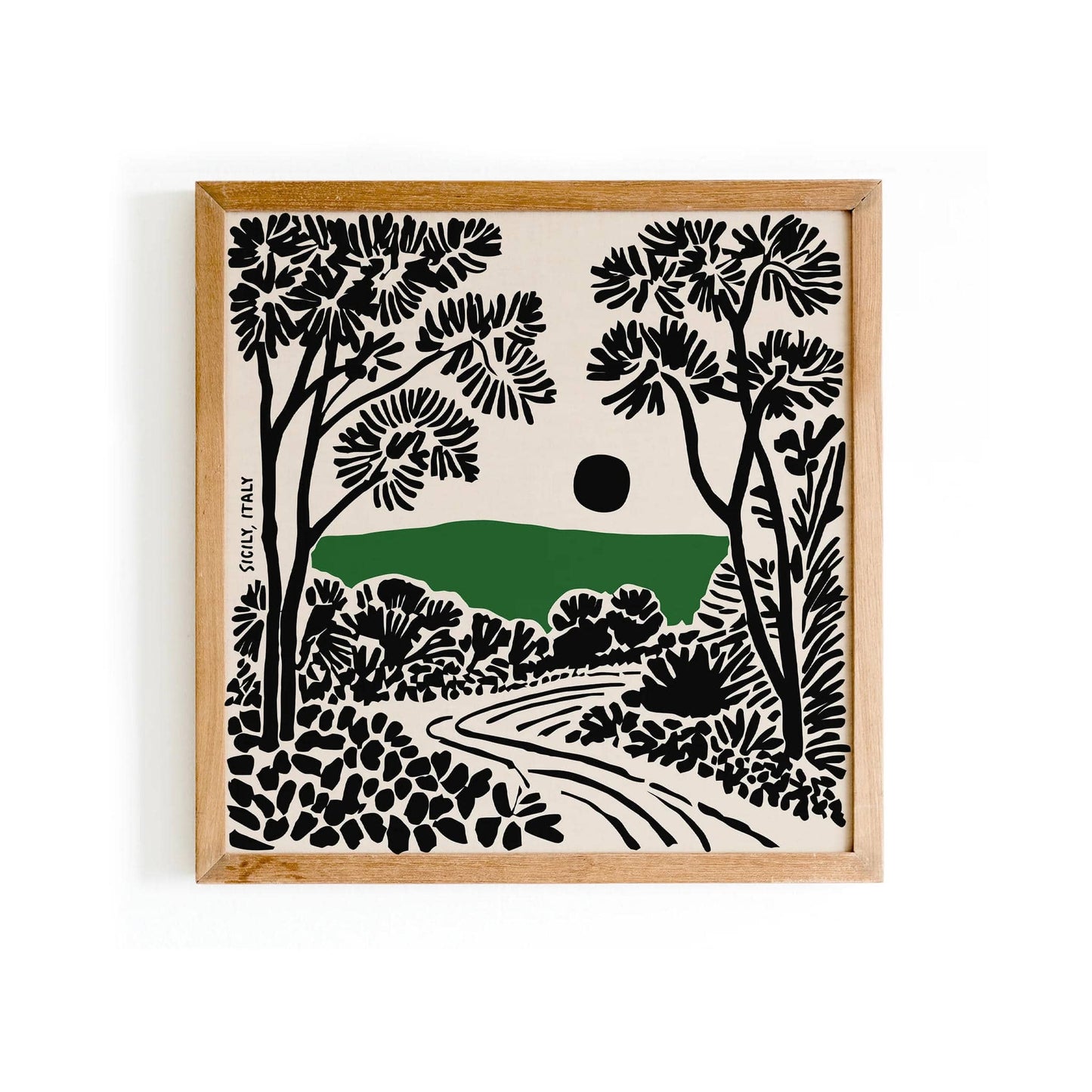 Square Sicily Print – Italy 2025 Wall Art