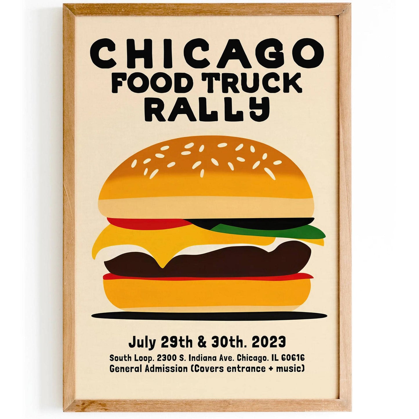 Chicaco Fast Food Festival 2023 Poster - HypeSheriff