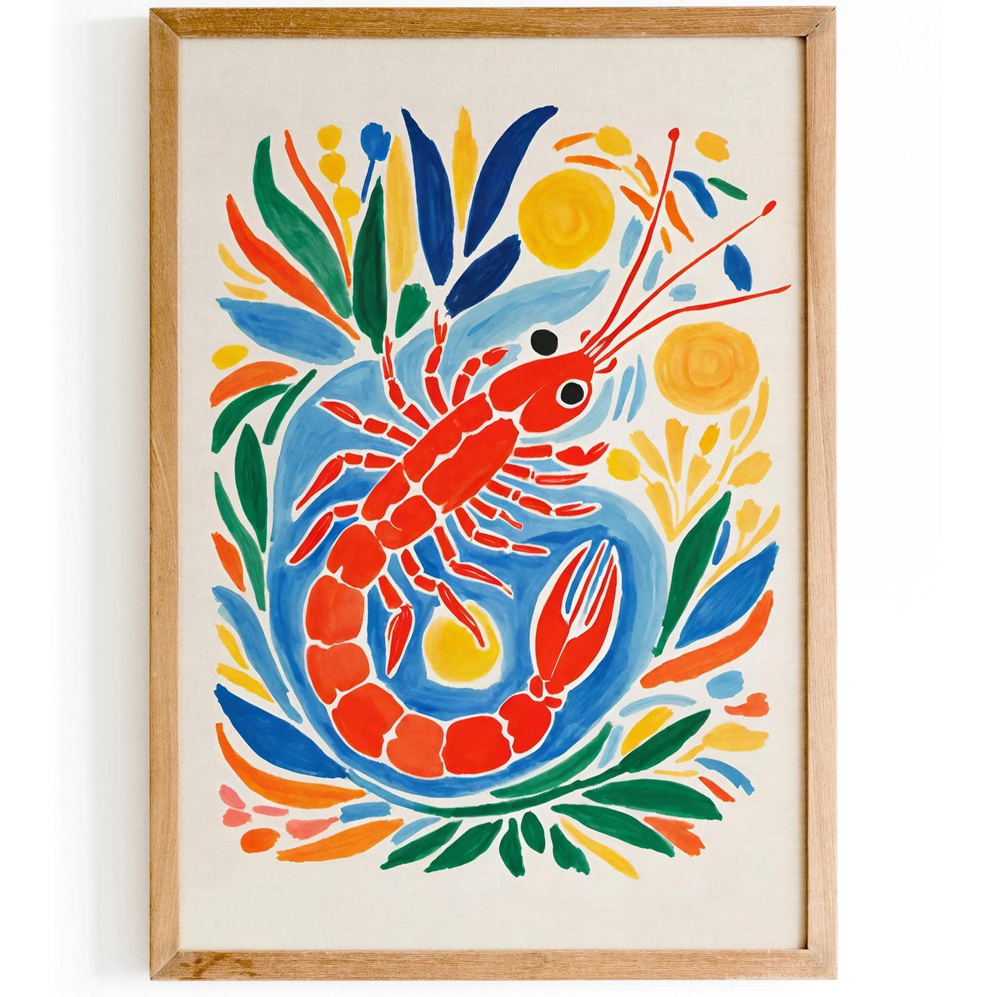 Cute Shrimp Art Print