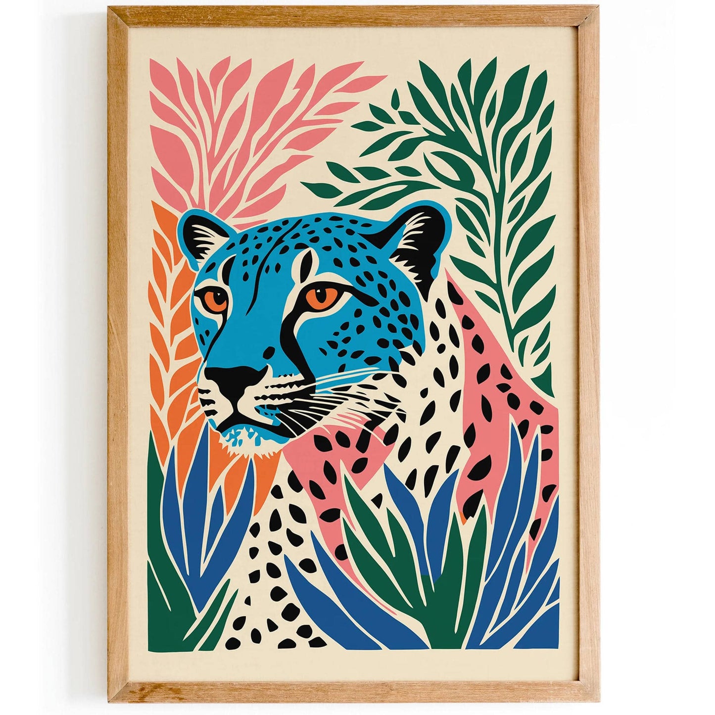 Cute Cheetah Wall Art - Perfect for Kids' Room Decor - HypeSheriff
