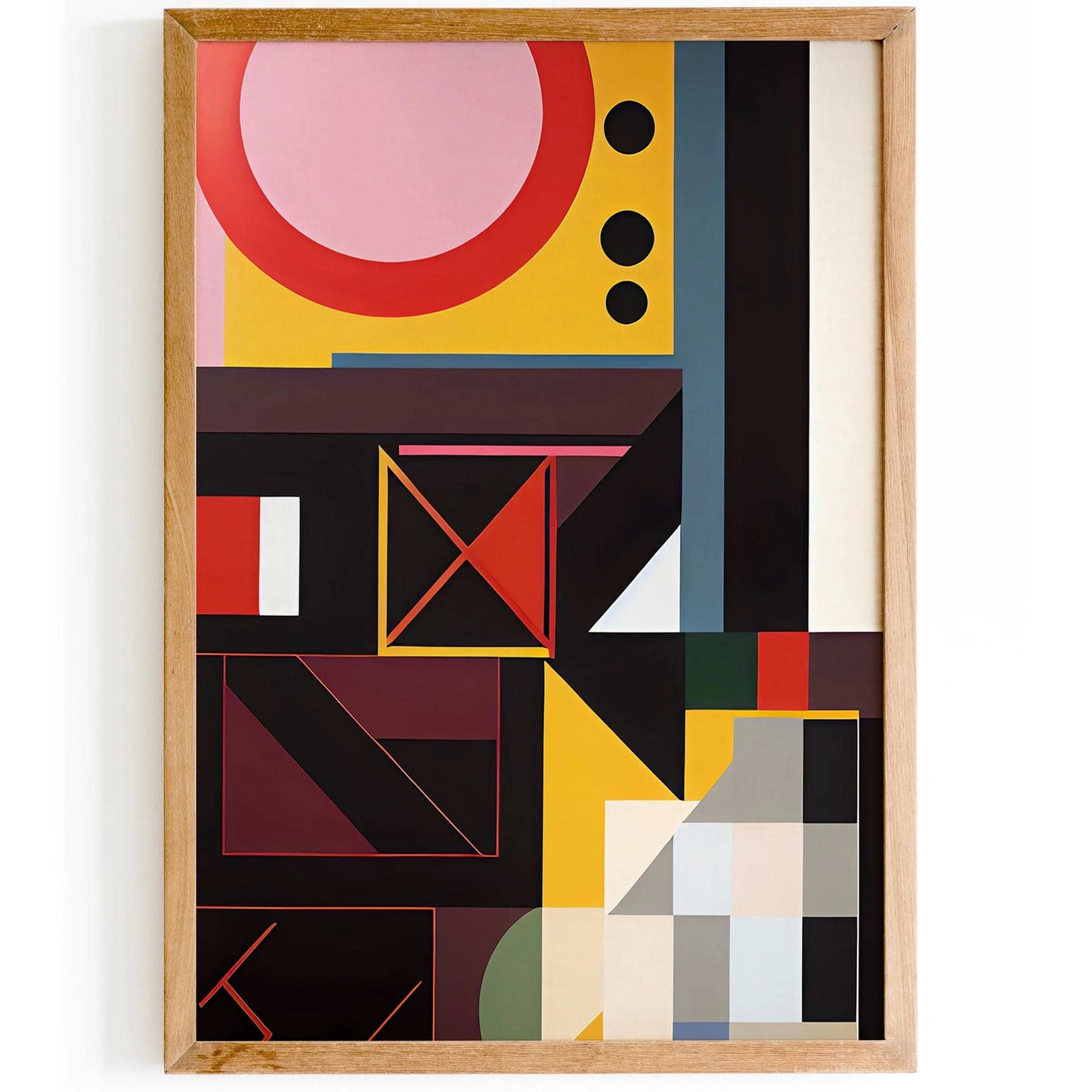 Mid-Century Modern Abstract Composition Poster - HypeSheriff