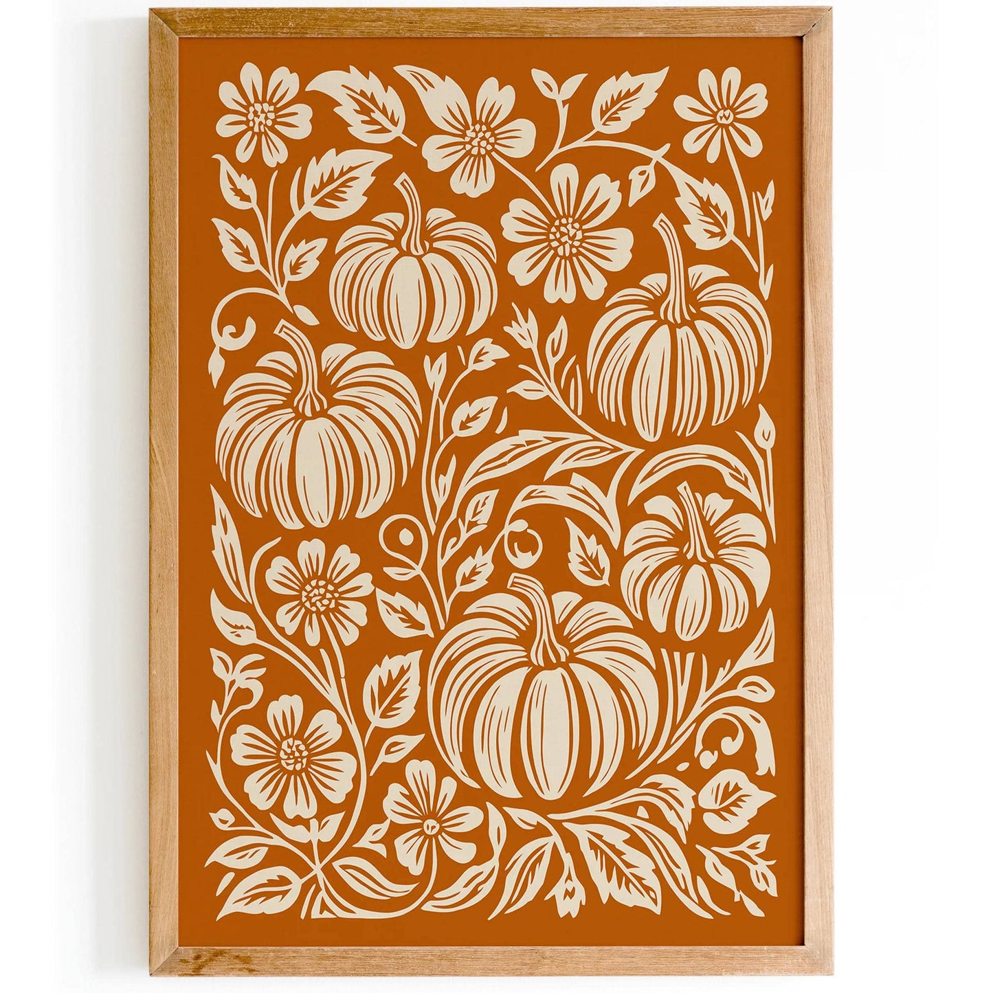 Farmhouse Kitchen Wall Art with Pumpkins - HypeSheriff