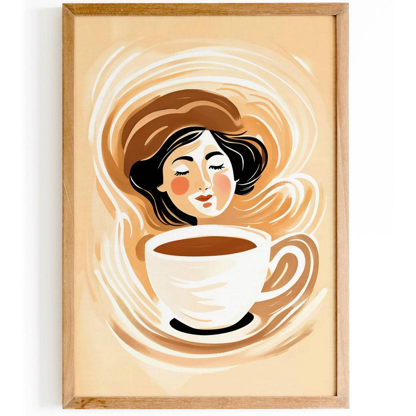 Coffee Girl Kitchen Wall Art - HypeSheriff