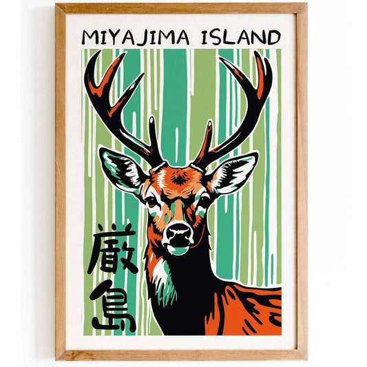 Miyajima Deer Forest Poster