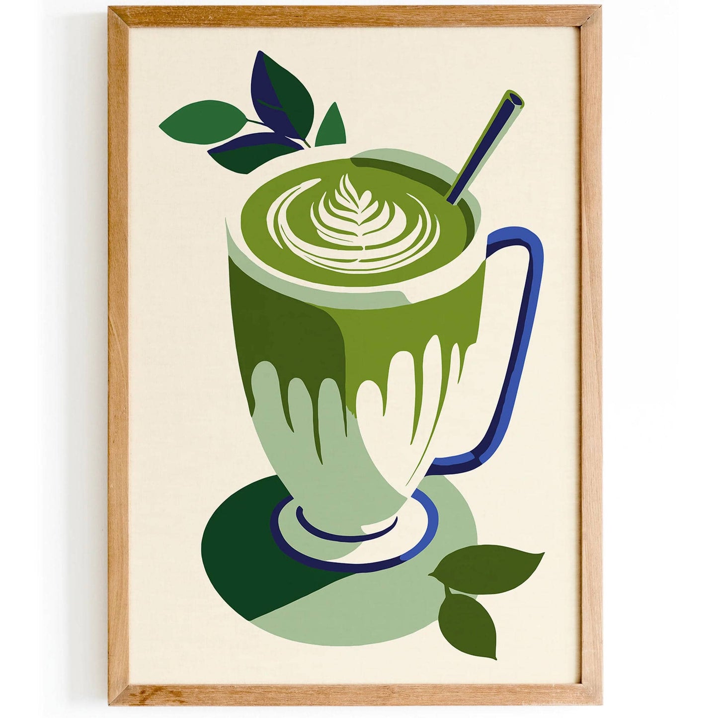 Matcha Drink Green Kitchen Poster - HypeSheriff