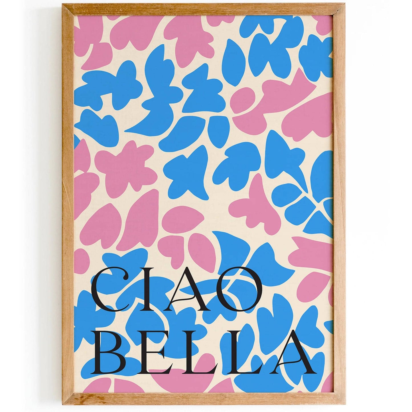 Ciao Bella Blue Pink Pop Art Poster - HypeSheriff