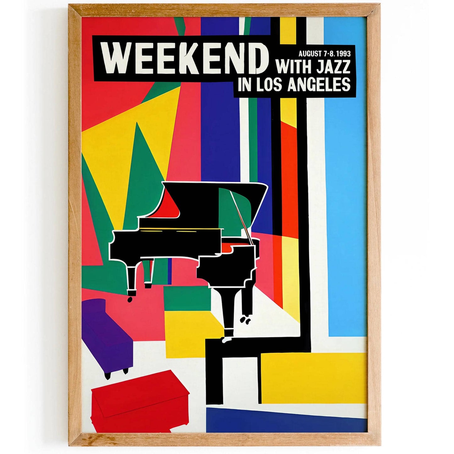 1993 Weekend With Jazz in LA Vintage Poster - HypeSheriff