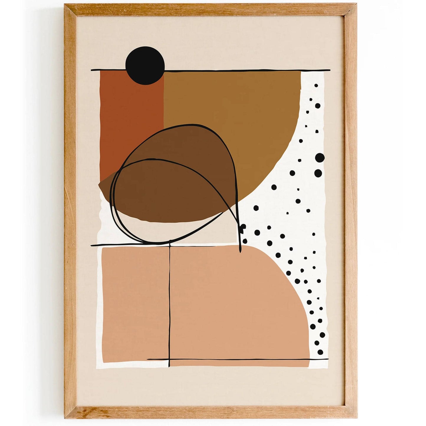 Neutral Home Decor Abstract Art Print - HypeSheriff