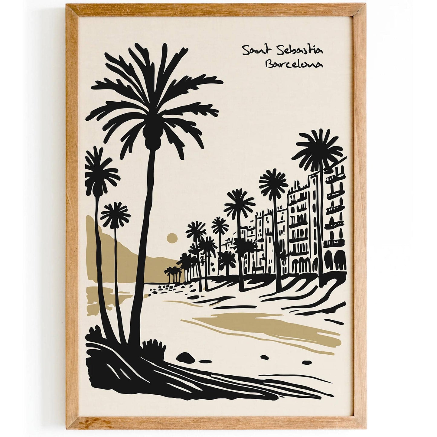 San Sebastia Barcelona Poster Print - HypeSheriff